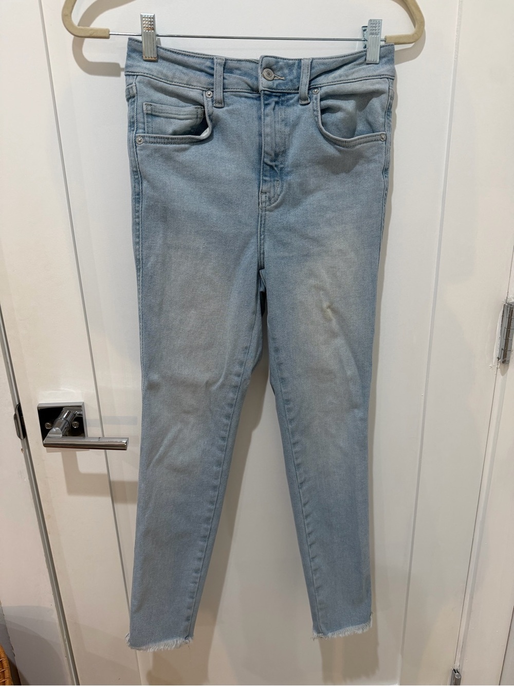 We The Free Light Blue Ankle Crop Jeans